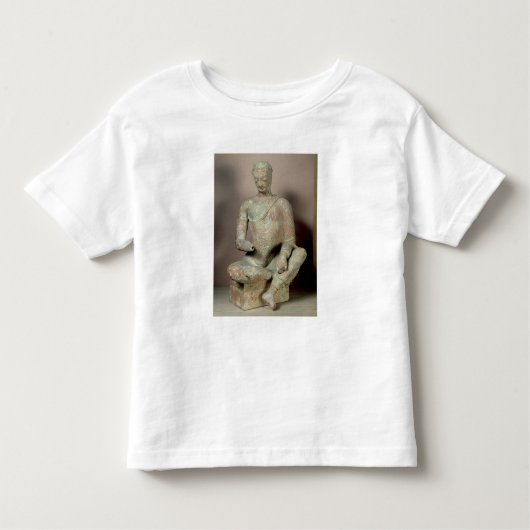 Boeddha zit in meditatie, uit Fondukistan Kinder Shirts (Voorkant)