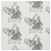 Boeddha zit op olifant stof (Swatch)