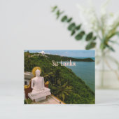 Boeddhabeeld in Sri Lanka Briefkaart (Staand voorkant)