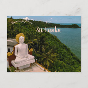 Boeddhabeeld in Sri Lanka Briefkaart