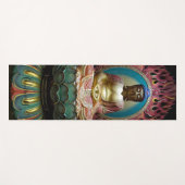 Boeddhabeeld Lotus Bloem Eenheid aan één kant Yogamat (Voorkant (horizontaal))