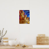 Boeddhabeeld standbeeld uit Thailand China Poster (Keuken)