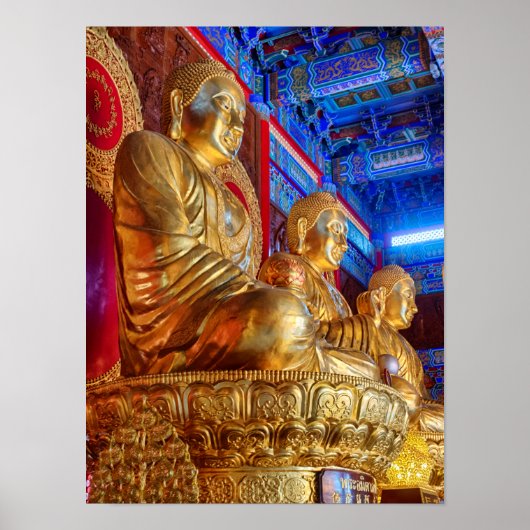 Boeddhabeeld standbeeld uit Thailand China Poster (Voorkant)