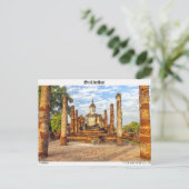 Boeddhabeeld, Wat Mahathat, Sukhothai Briefkaart (Staand voorkant)