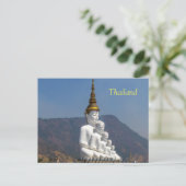 Boeddhabeeld, Wat Phra Thad Pha Son Kaew Feestdagenkaart (Staand voorkant)