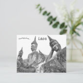 Boeddhabeelden in Laos Briefkaart (Staand voorkant)
