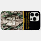 Boeddhabeelden versierd met bladeren. Generatieve Case-Mate iPhone Case (Achterkant (horizontaal))