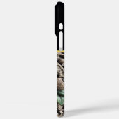 Boeddhabeelden versierd met bladeren. Generatieve Case-Mate iPhone Case (Achterkant / Links)