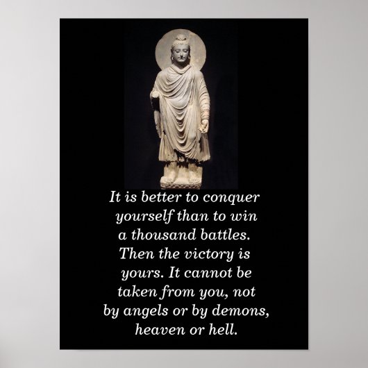 Boeddhacitaat - poster kunst (Voorkant)