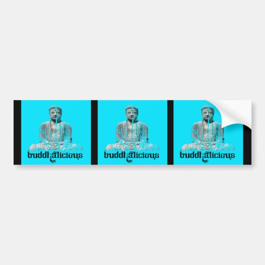 boeddhalicious bumpersticker (Voorkant)