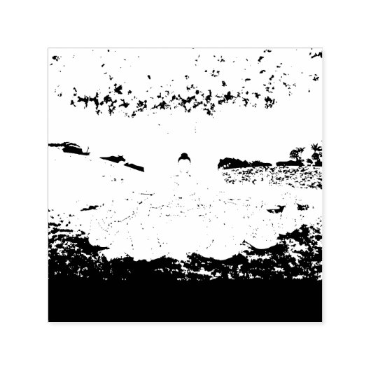 Boeddha's eerste preek leert zelfinktstempel  zelfinktende stempel (Design)