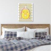 Boeddha's Head Offset Print Zen Modern Pop Stippen (Insitu (Slaapkamer))