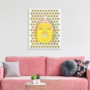 Boeddha's Head Offset Print Zen Modern Pop Stippen