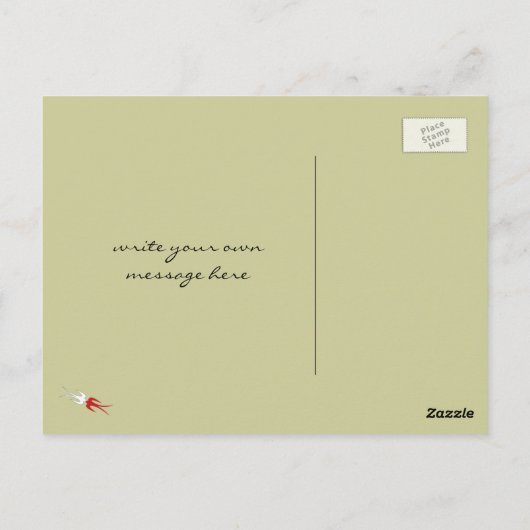 Boeddha's Hoofd Gele Gezicht Offset Moderne Pop St Briefkaart (Achterkant)