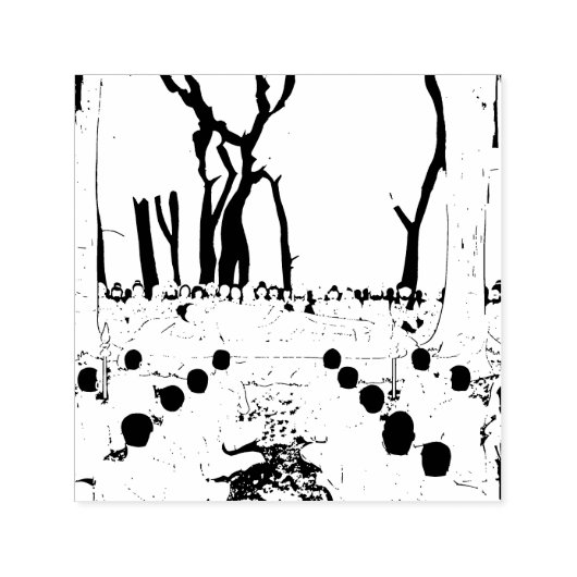 Boeddha's laatste Nirvana zelfinktstempel Zelfinktende Stempel (Design)