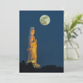 Boeddha's leven, meditatie en mededogen feestdagenkaart (Staand voorkant)