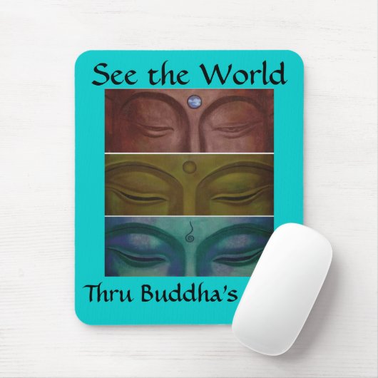 Boeddha's ogen Mousepad Muismat (Met muis)