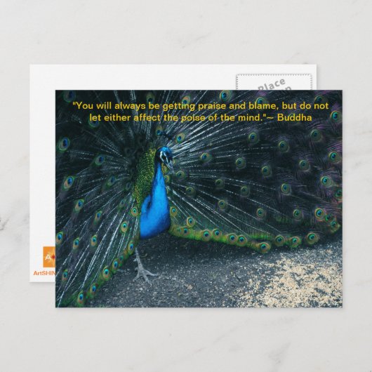 Boeddha's Quote Briefkaart (Voorkant / Achterkant)