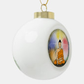 Boeddha's Verlichting Kerstversiering Keramische Bal Ornament (Links)