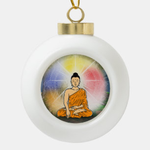Boeddha's Verlichting Kerstversiering Keramische Bal Ornament