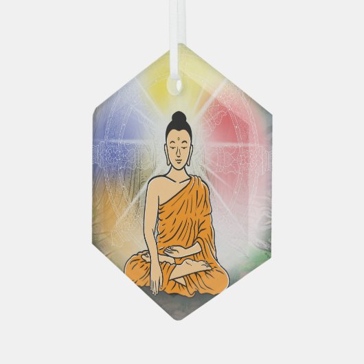 Boeddha's Verlichting Ornament (Voorkant links)