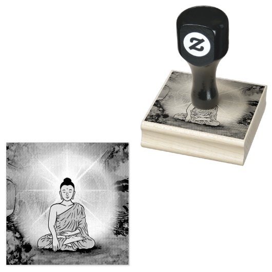 Boeddha's Verlichting Rubber Stamp Rubberstempel (Gestempeld)