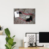 Boeddhas voetafdruk Tibet Poster (Thuiskantoor)