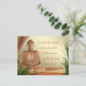 Boeddha's Wisdom Briefkaart (Staand voorkant)