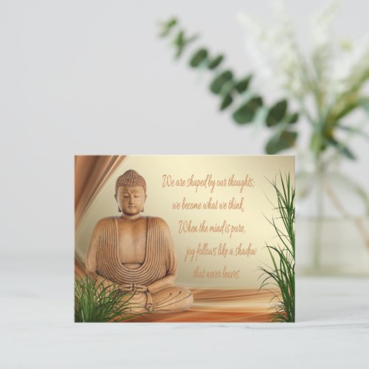Boeddha's Wisdom Briefkaart (Staand voorkant)