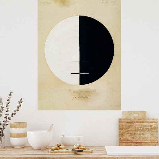 Boeddhastandpunt in het aardse leven door Hilma Poster (Keuken)