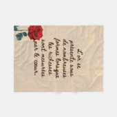 BoeddhaVandaag #7 Gezellige Boeddha 🌹 Fleece Deken (Voorkant (Horizontaal))