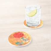 BoeddhaVandaag V1 - #6 "Parkeer het hier" Onderzet Zandsteen Onderzetter (Zijkant)