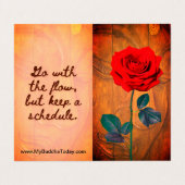 BoeddhaVandaag V1 - #7 Boeddha "berichtenboek" Kaa Visitekaartje (Buitenkant ongevouwen)