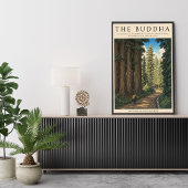 Boeddhawandkunst | Japans boslandschap Poster