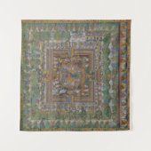 Boeddhisme Blauwe Geneeskunde Boeddha Wandkleed (Voorkant (horizontaal))