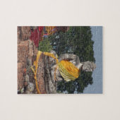 boeddhisme, boeddha, standbeeld, religie, gouden, legpuzzel (Horizontaal)
