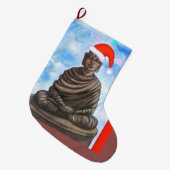 Boeddhisme - Boeddha - Vrolijk kerstfeest Grote Kerstsok (Voorkant (Hangend))