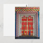Boeddhisme Boeddhistische kleurrijke deur Tibetaan Briefkaart (Voorkant / Achterkant)