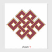Boeddhisme De eindeloze knoop Sticker (Vel)