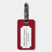 Boeddhisme: Dubbele Ax Bagagelabel (Achterkant verticaal)