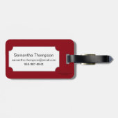 Boeddhisme: Dubbele Ax Bagagelabel (Achterkant horizontaal)