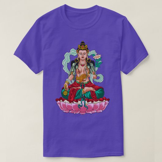 Boeddhisme God Bodhisattva Vishkambhin T-shirt (Design voorkant)