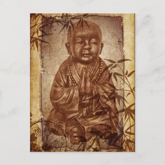Boeddhisme Monk Briefkaart (Voorkant)