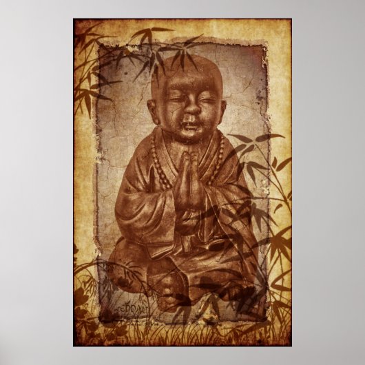 Boeddhisme Monk Poster (Voorkant)