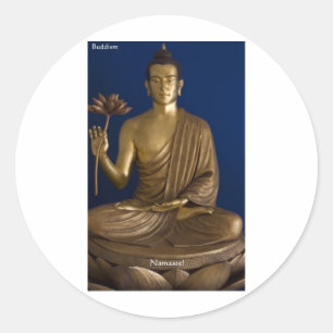 Boeddhisme "Namaste" Cadeaus T-shirts Mokken Kaart Ronde Sticker