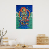 Boeddhisme Poster Green Tara Tibetan Goddess Buddh (Keuken)