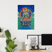 Boeddhisme Poster Green Tara Tibetan Goddess Buddh (Thuiskantoor)