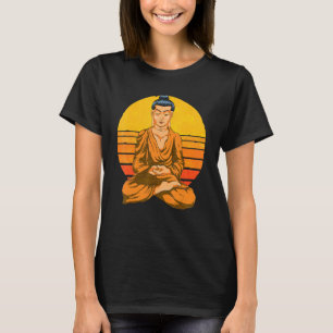 Boeddhisme Spirituele Meditation Buddhist Retro Su T-shirt