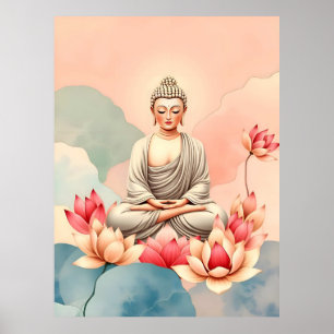 Boeddhisme Zen Spiritualiteit Vrede Poster
