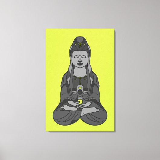 Boeddhist Avalokiteshvara Kuan Yin Drawing Canvas Afdruk (Voorkant)